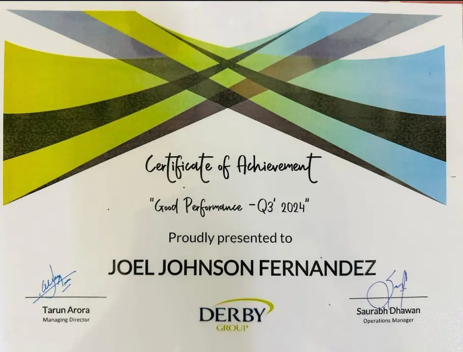 Good performance certified by Best seo freelancer in Dubai